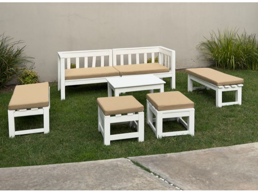 Juego de Living Madera (10 personas)