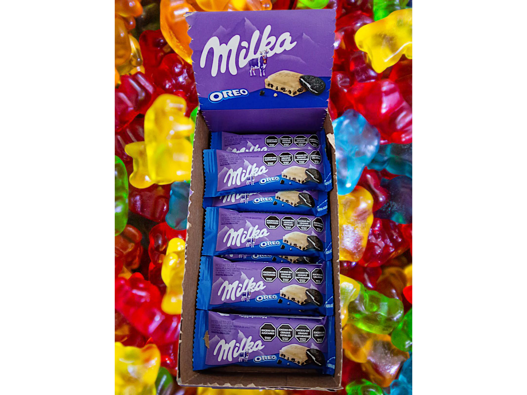 Chocolate Blanco Milka con oreo