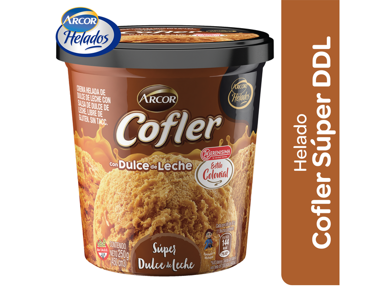 HELADO COFLER DULCE DE LECHE