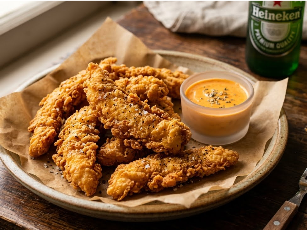 Bastones de pollo crispy