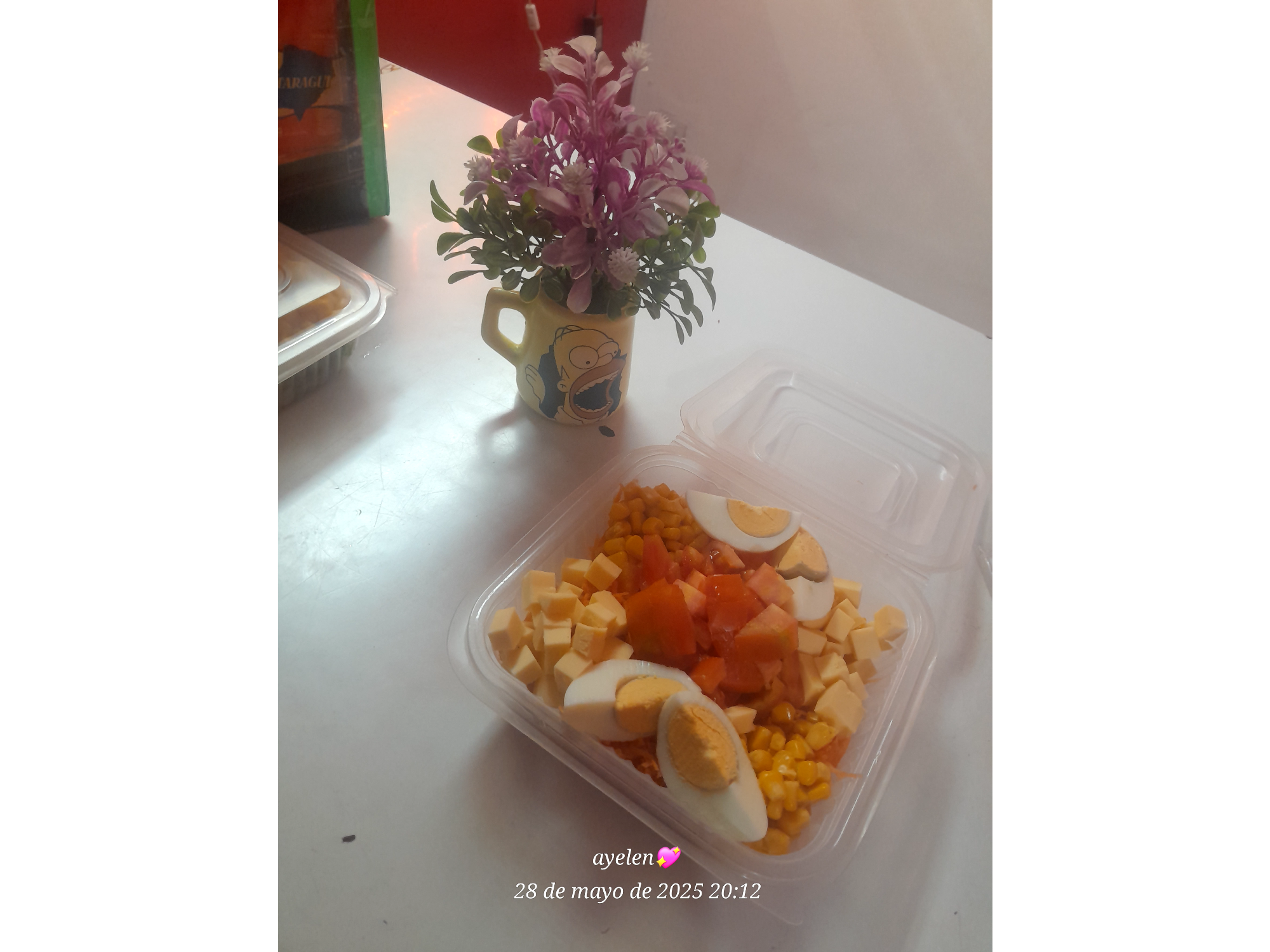 Zanahoria-Queso-Choclo-Huevo y Tomate