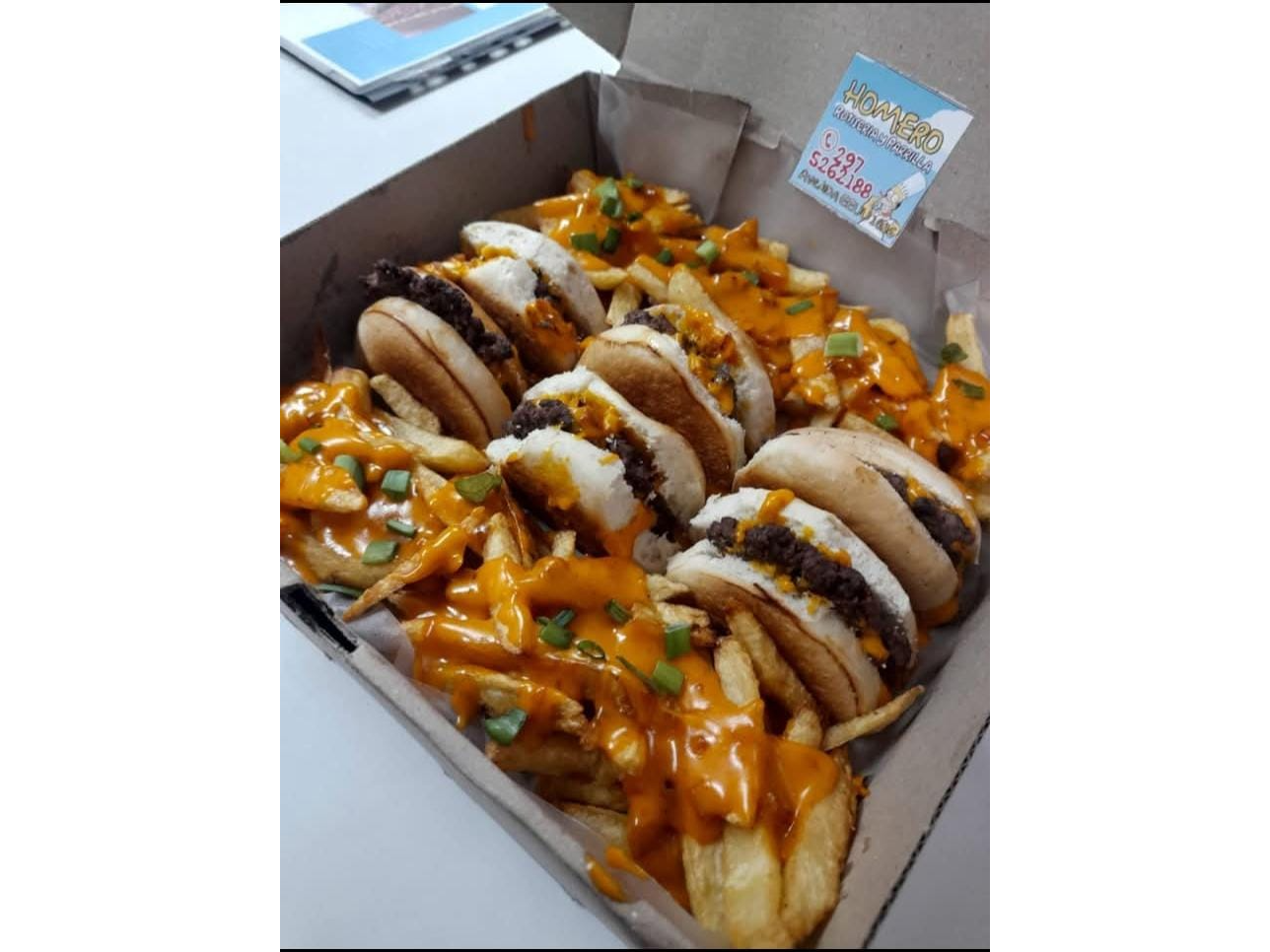 Box SUPER CHEDDAR HOMERO x2