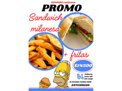 Sandwich de milanesa + fritas