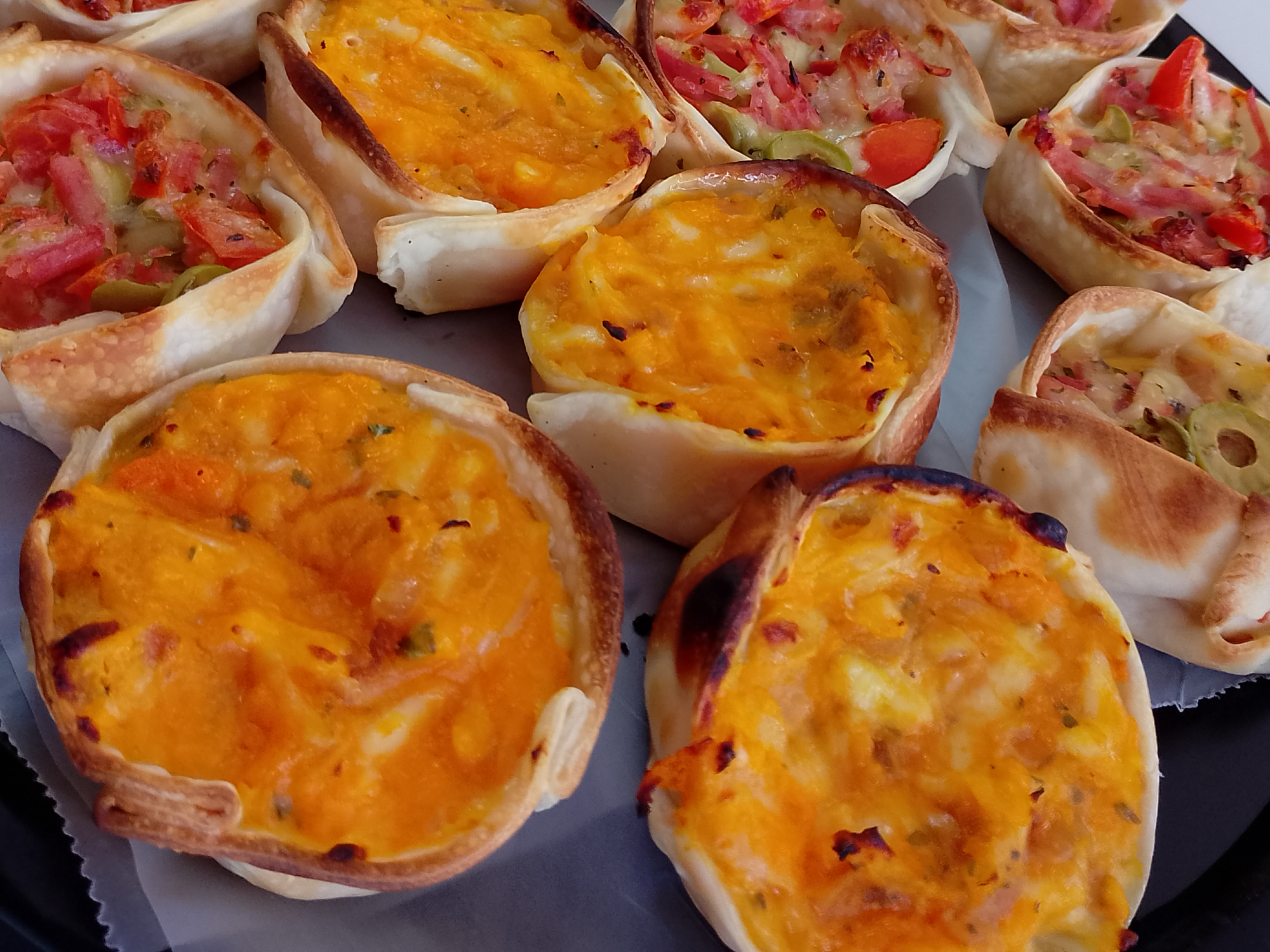 CANASTITAS CALABAZA Y MUZZA x6