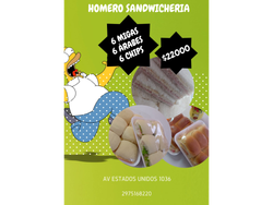 6 migas + 6 árabes + 6 chips