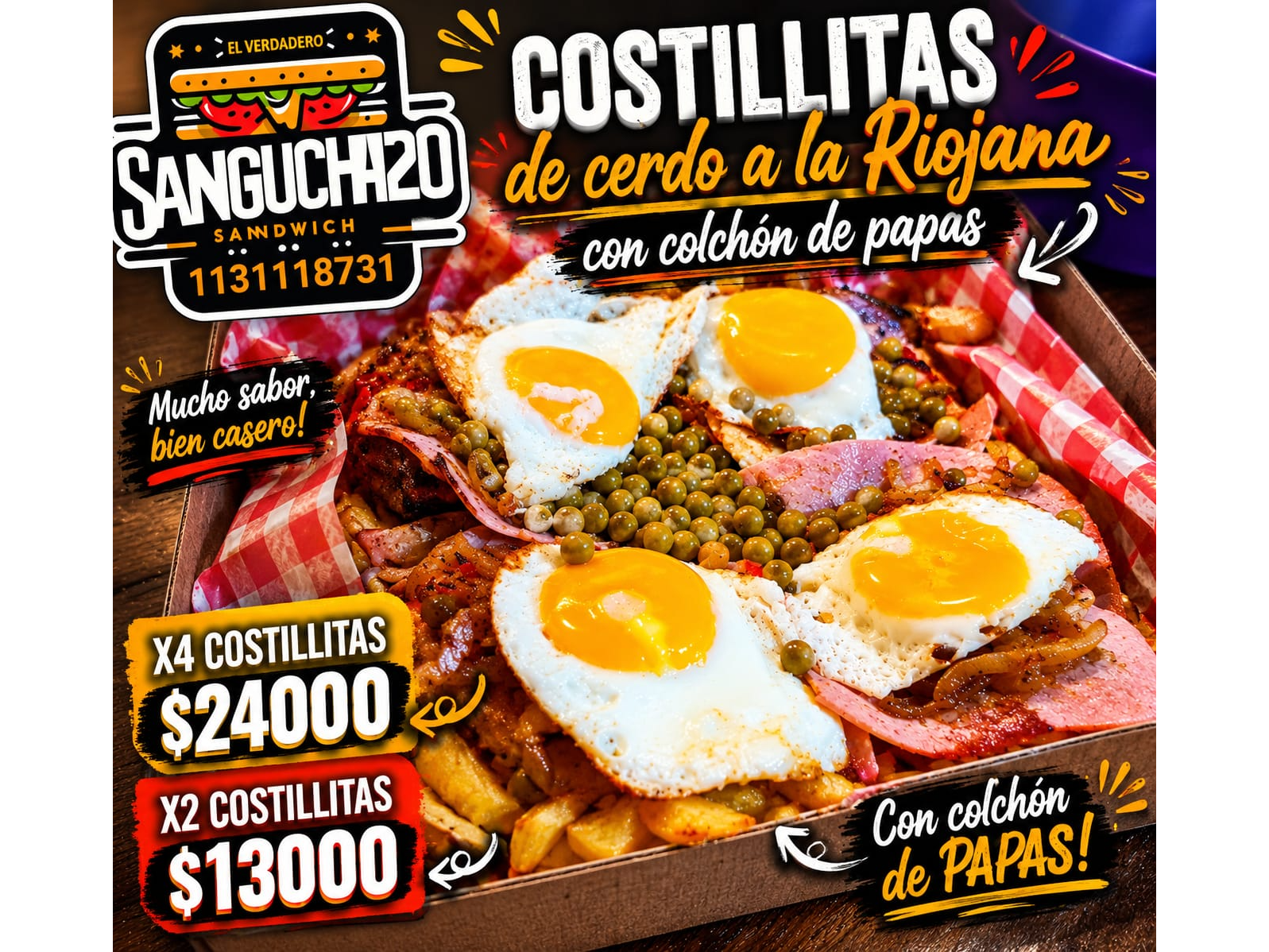 Costillitas de cerdo a la Riojana