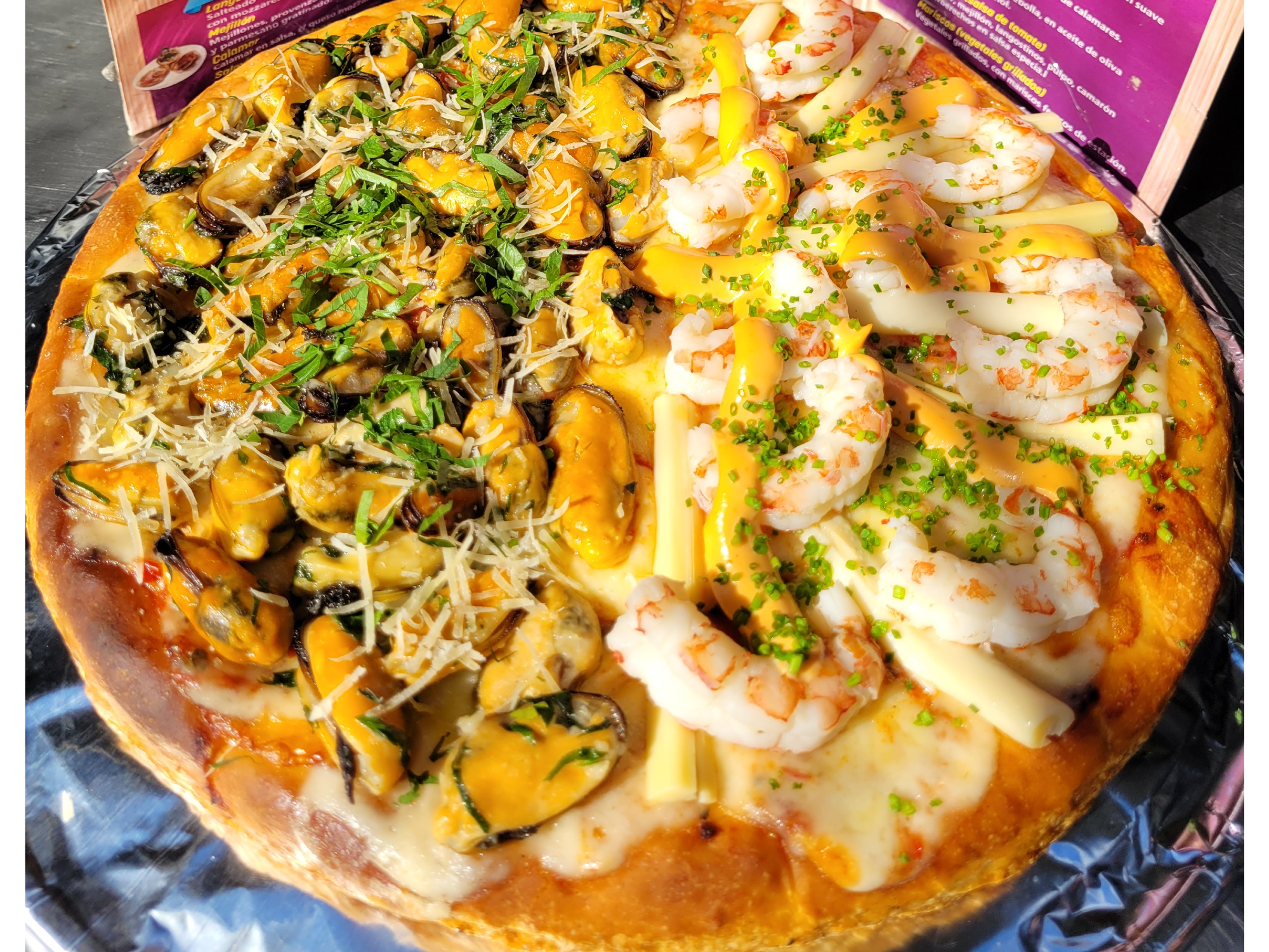 (540) PIZZA GRDE DE MARISCOS