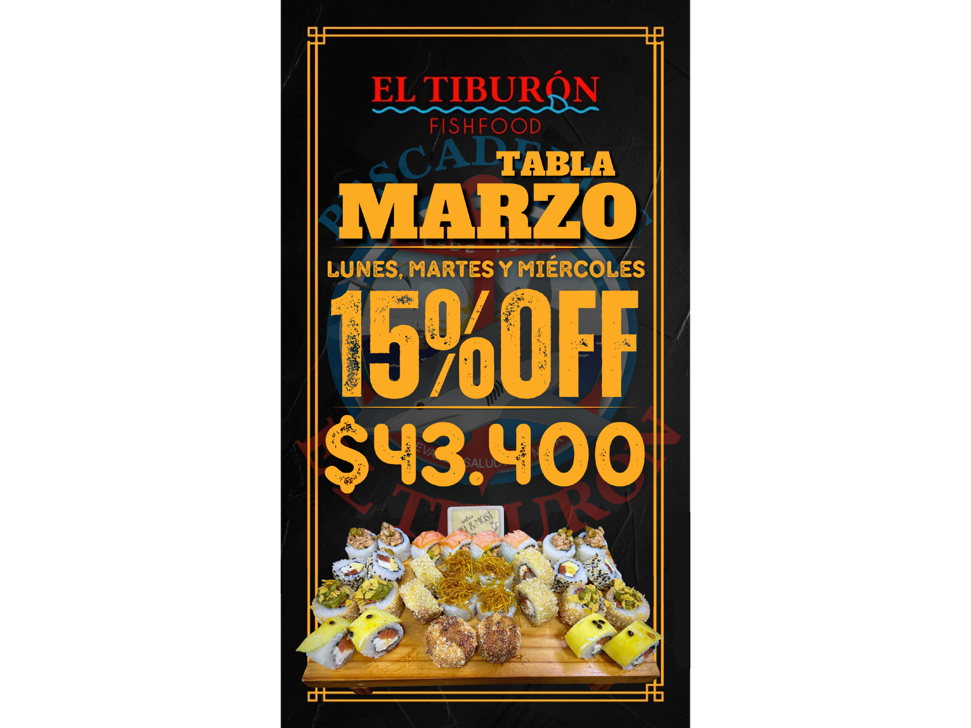(901) PROMO TABLA MARZO x30 PIEZAS (Copia)