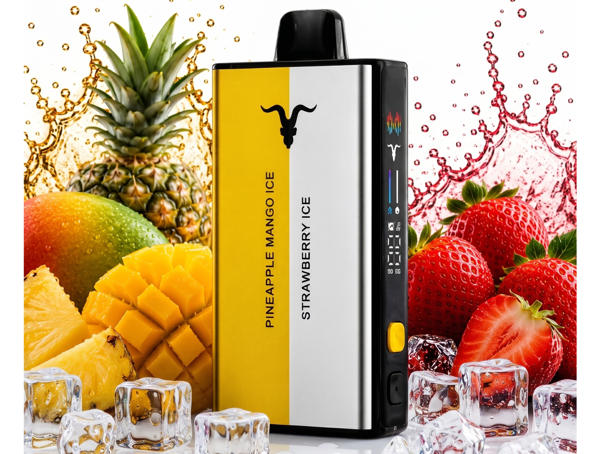 Strawberry Ice - Pineaple Mango Ice 🍓🧊Mix🧊🍍🥭(Anana Mango refrescante - Frutilla refrescante)