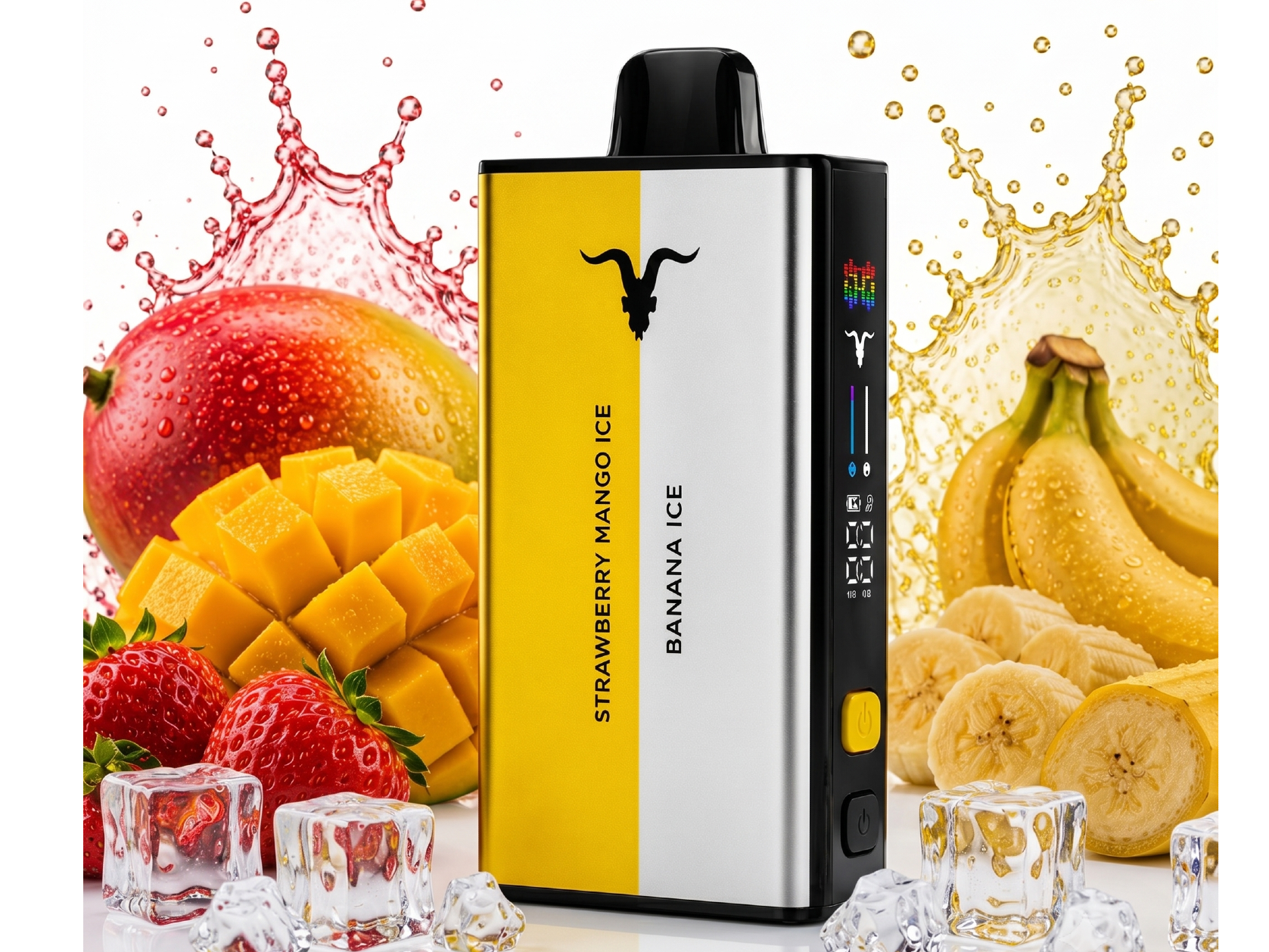 Strawberry Mango Ice - Banana Ice🍓🥭🧊Mix🍌🧊(Frutilla Mango refrescante - Banana refrescante)
