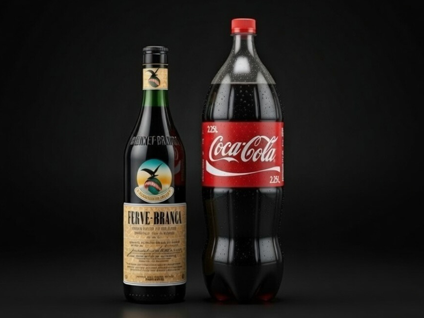 1 Branca 750ml + 1 Coca 2.25lts