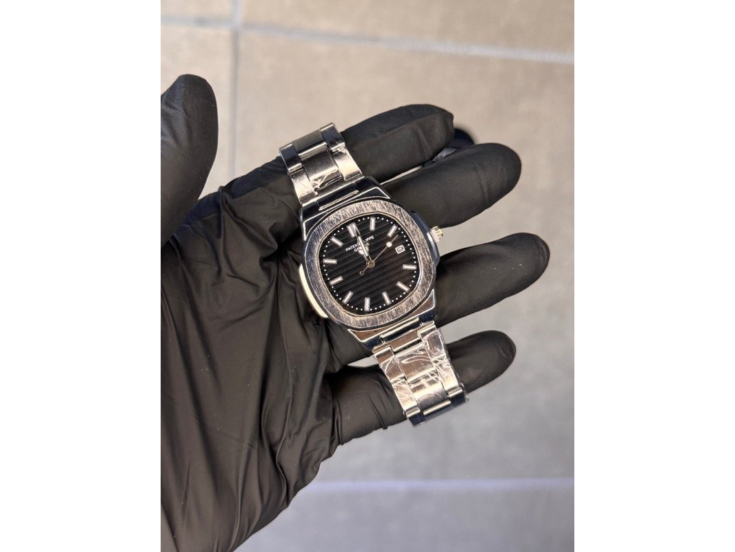 RELOJ PATEK PHILIPPE PLATA NEGRO