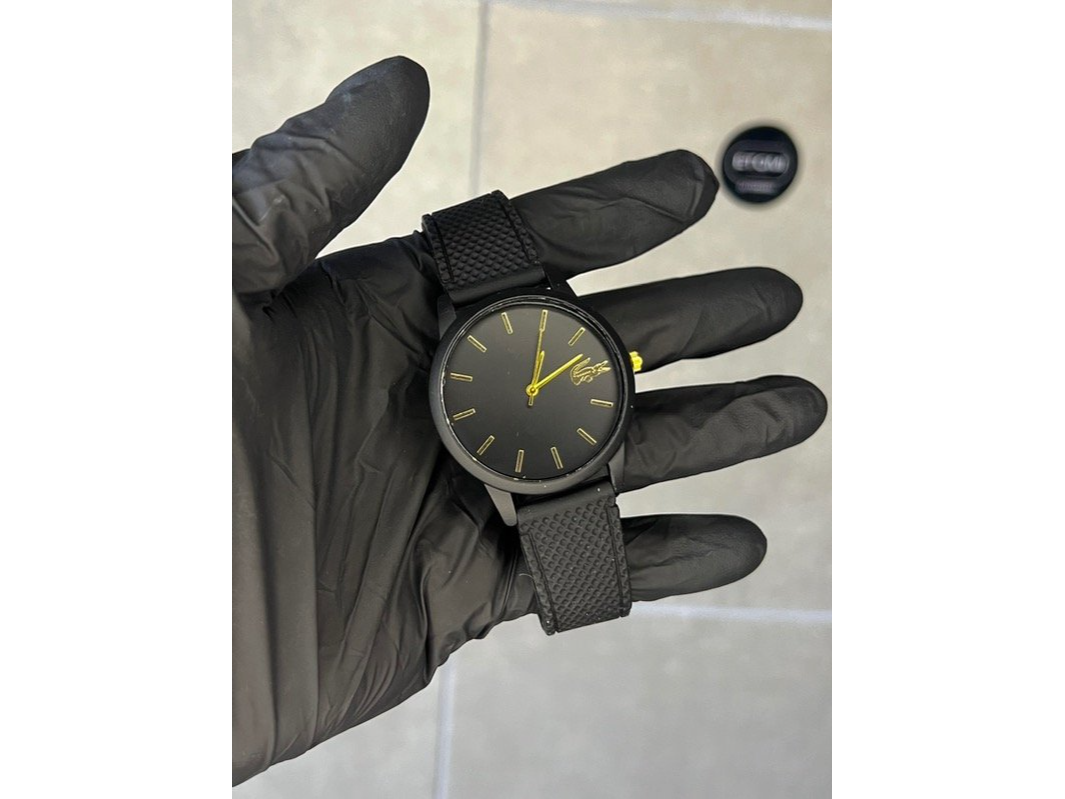 RELOJ LACOSTE GOLD NEGRO