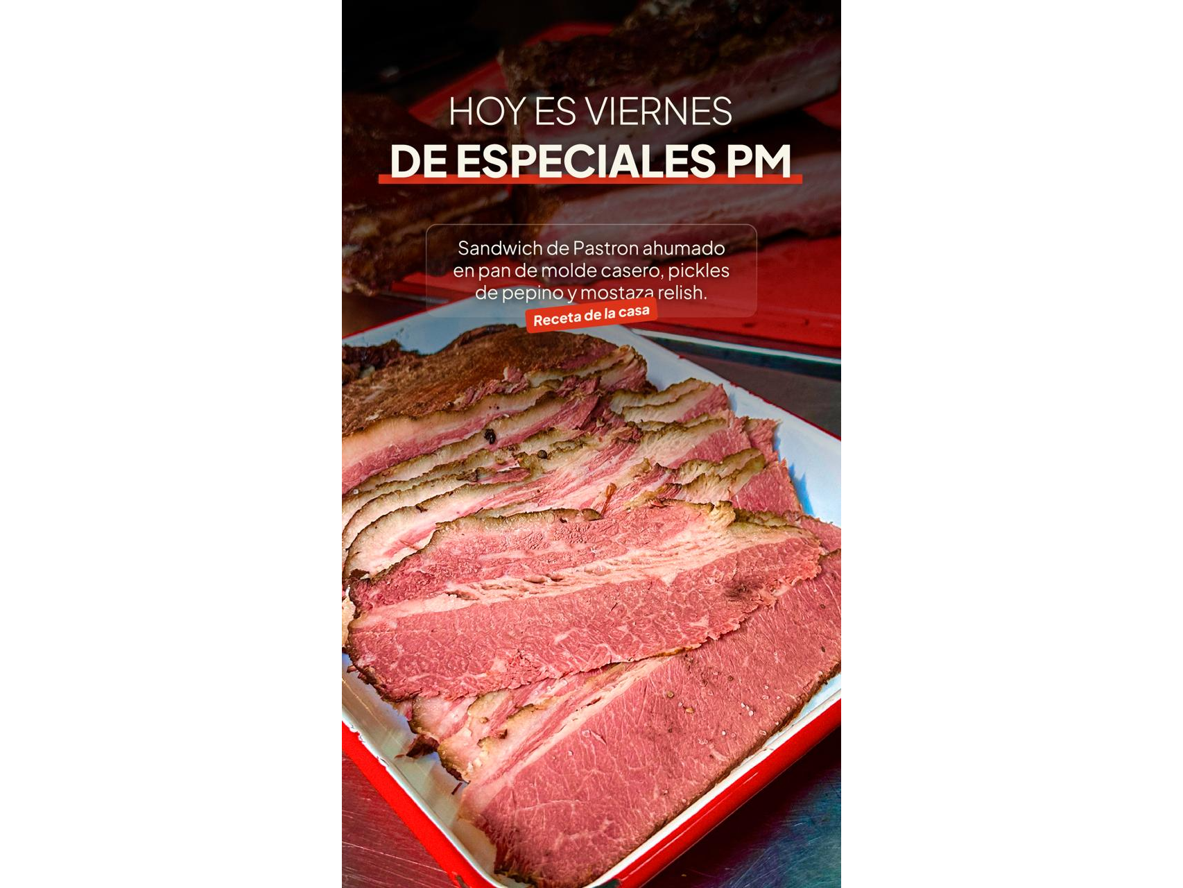 Sándwich de pastron