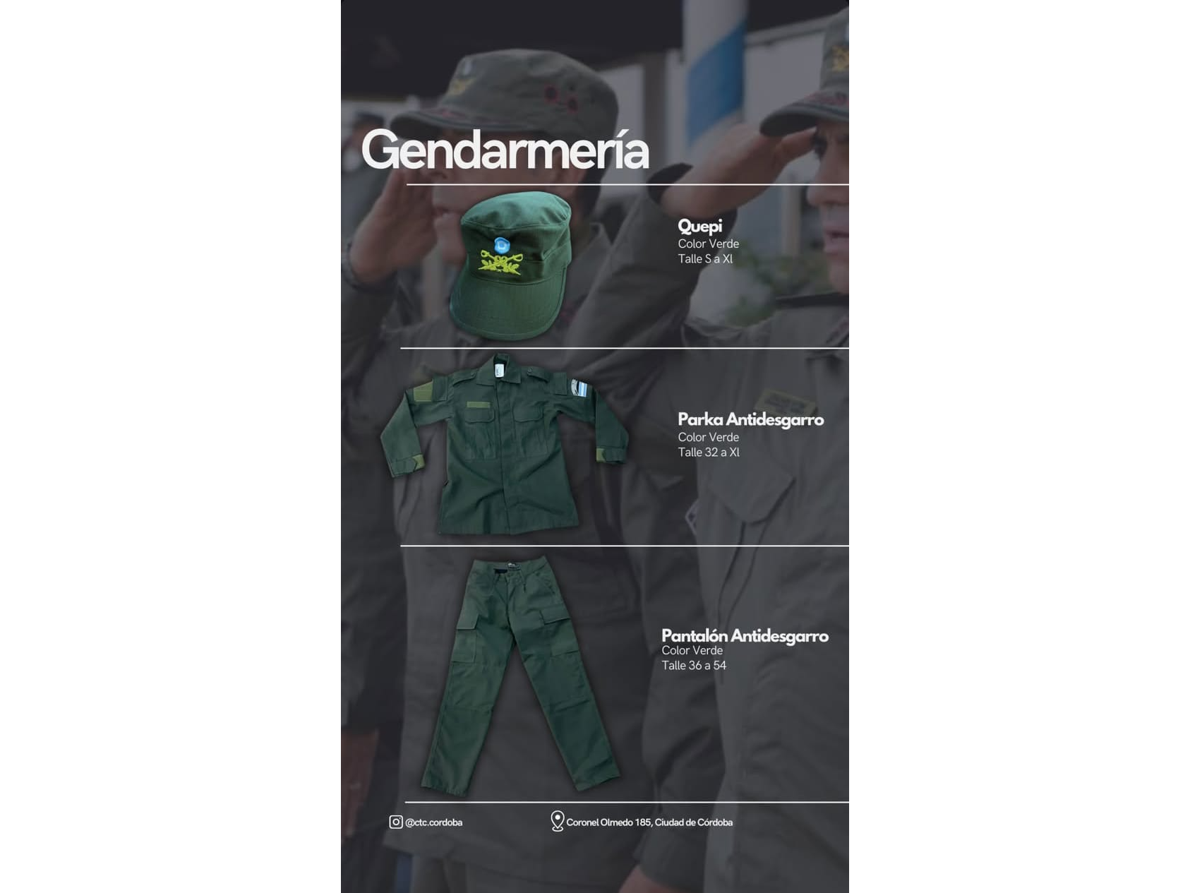 Uniforme Gendarmería