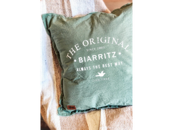 Almohadon live free 100% tusor