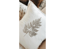 Almohadon hojas 100% tusor