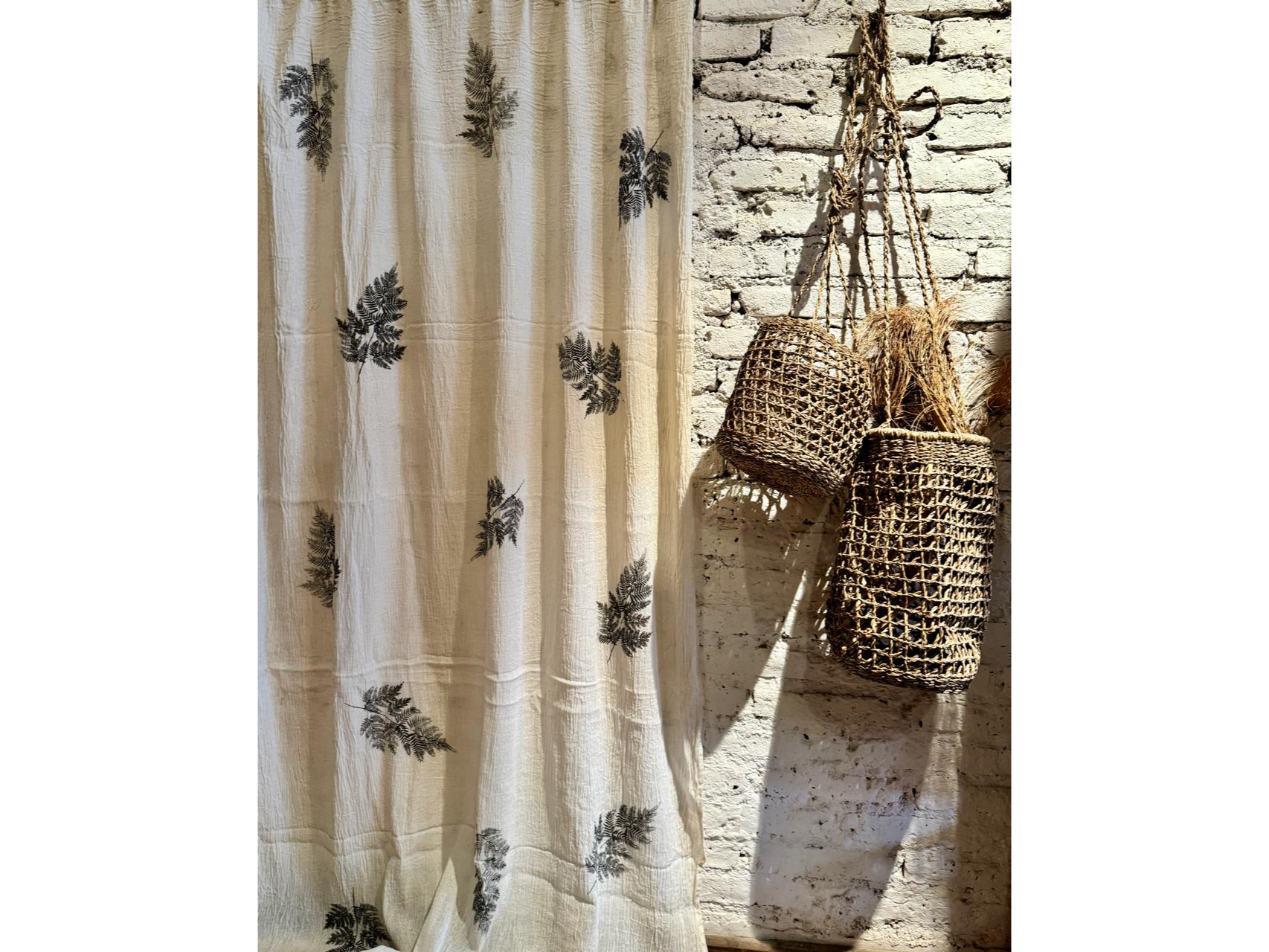 Cortina baño gasa Arbol 1.80 x 1.80 mt gasa algodon 100%