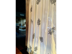 Cortina hogar gasa estampada Vida 1,80x2,30 mt