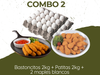 COMBO 2 (Bastoncitos 2kg + Patitas 2kg + 2 maples blancos)