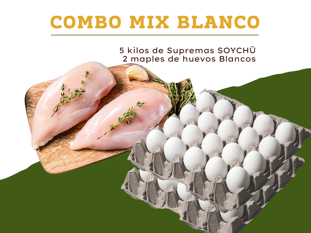 Combo Mix BLANCO (5kg supremas + 2 maples BLANCOS)