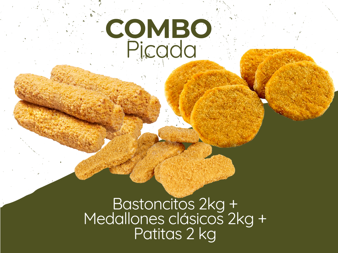 Combo PICADA (bastoncitos, medallones y patitas)