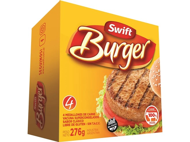 MED SWIFT BURGUER 12 X 4 X 69gr