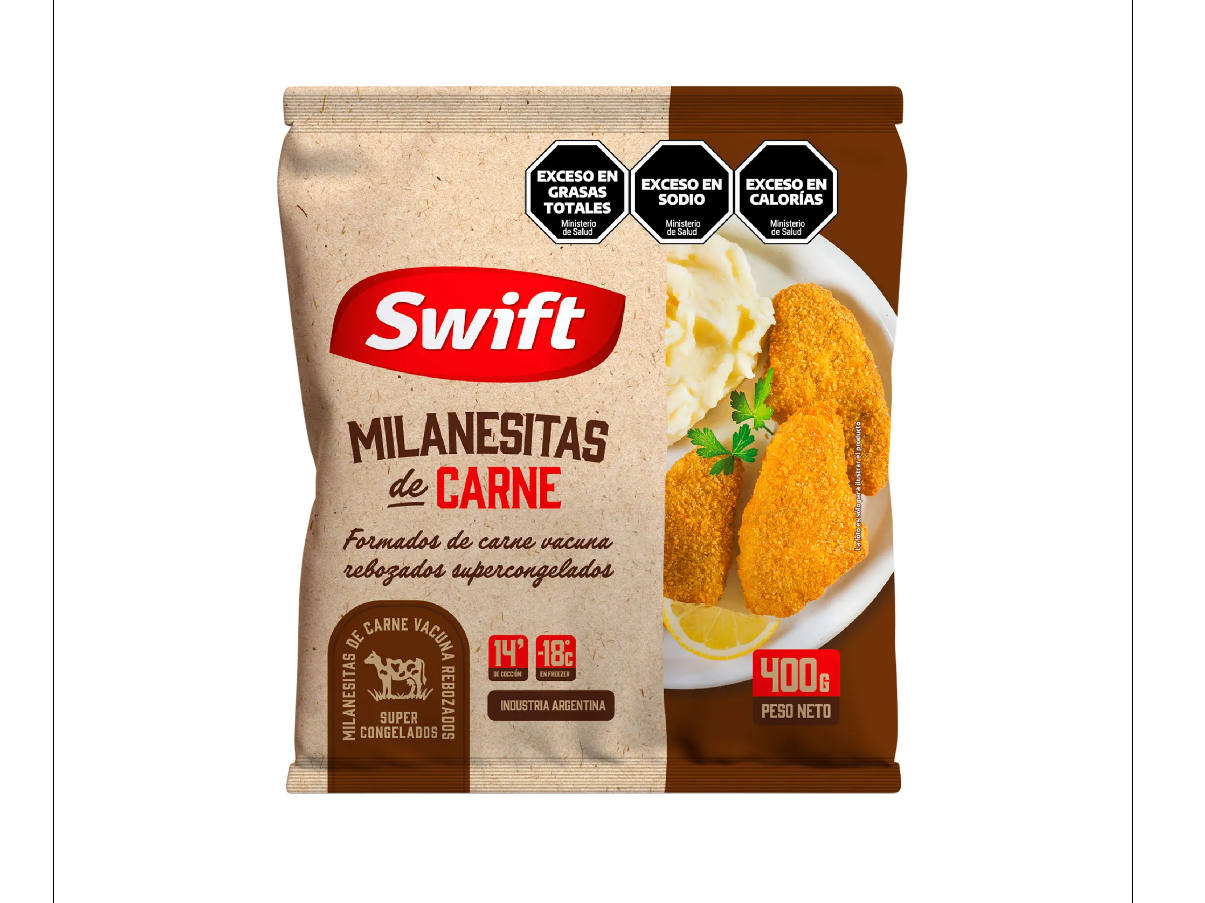 MILANESITAS DE CARNE SWIF 12 X 400gr