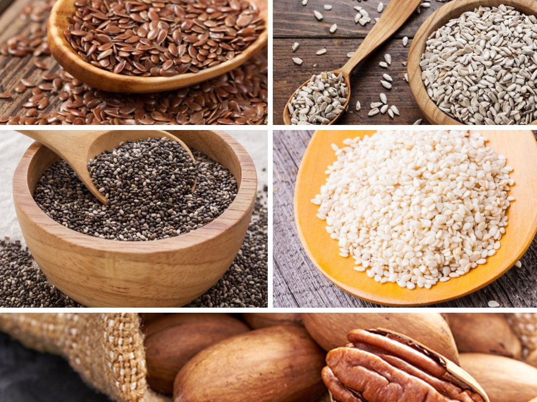 Mix de semillas BAJA COLESTEROL (Lino, sesamo, chia, girasol y nueces pecan)