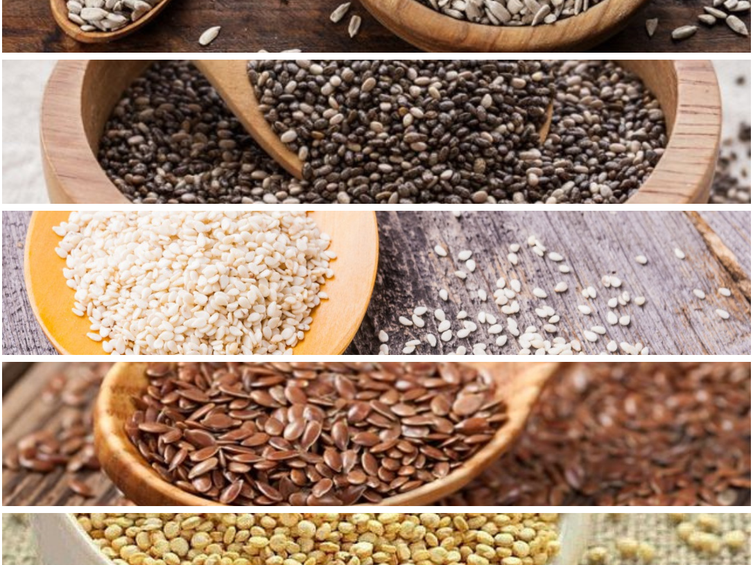 Mix de 5 semillas (Lino, sesamo, chia, girasol y amaranto)