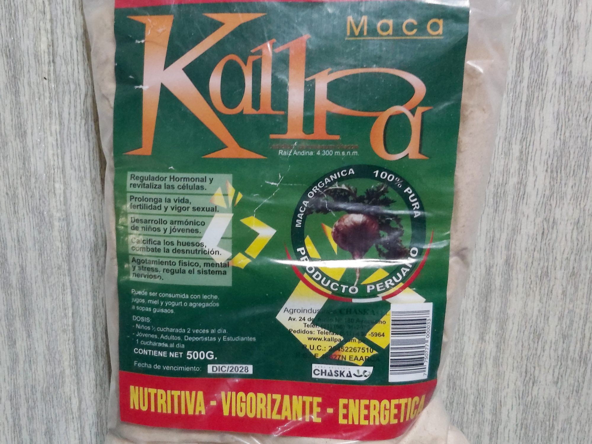 MACA PERUANA “Kalpa” (500 grs)