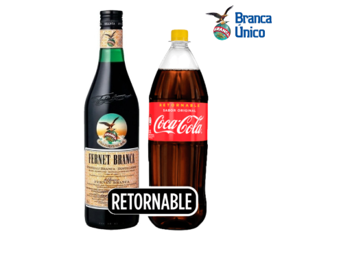Fernet Branca 750cc+1 Coca Retornable  2L