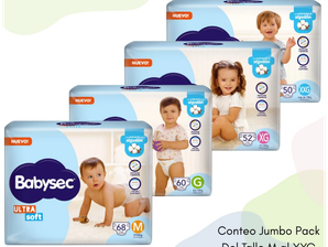 Babysec ultrasoft jumbopack de Pañalera Copito
