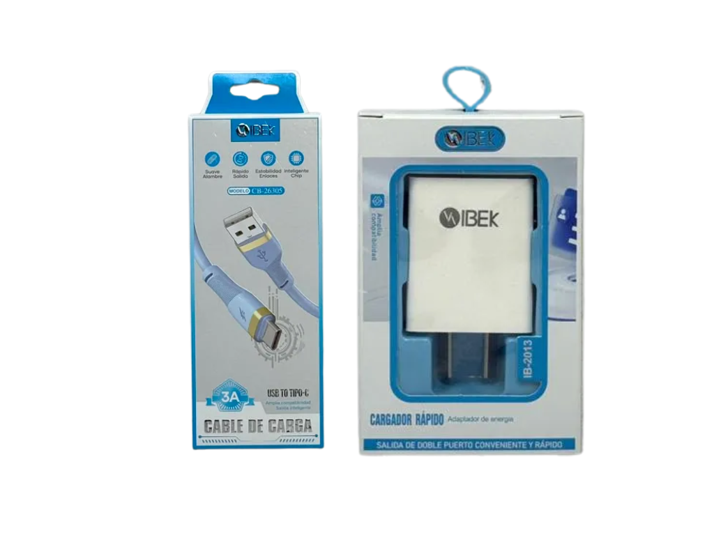 PROMO fuente + cable USB Tipo C IBEK