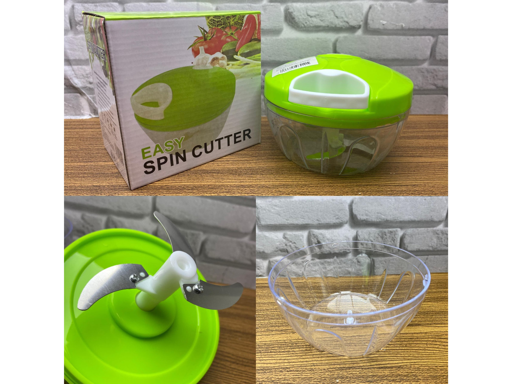🥗✨Picador Manual a Cuerda Easy Spin Cutter✨🥗
