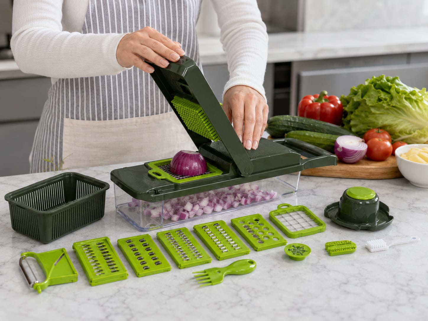 🥗🔪Mandolina rallador👨‍🍳✨ 📦Código: MD-160