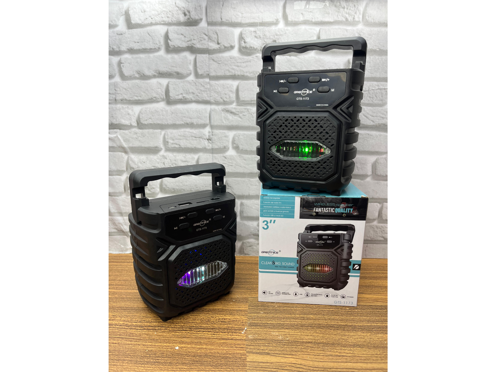 🔊Parlante Bluetooth Portátil 3” GTS-1173 🔊