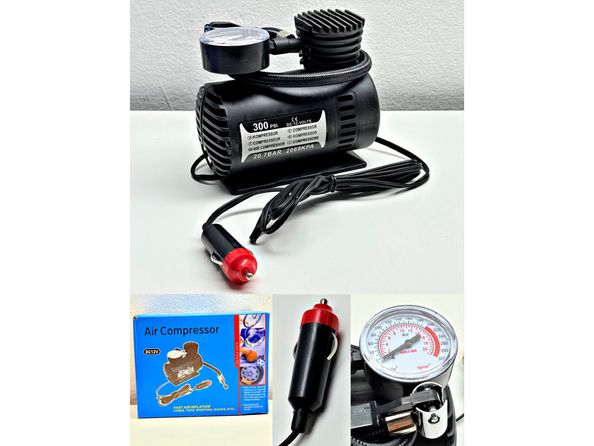 MINI COMPRESOR DE AIRE PORTÁTIL 12v