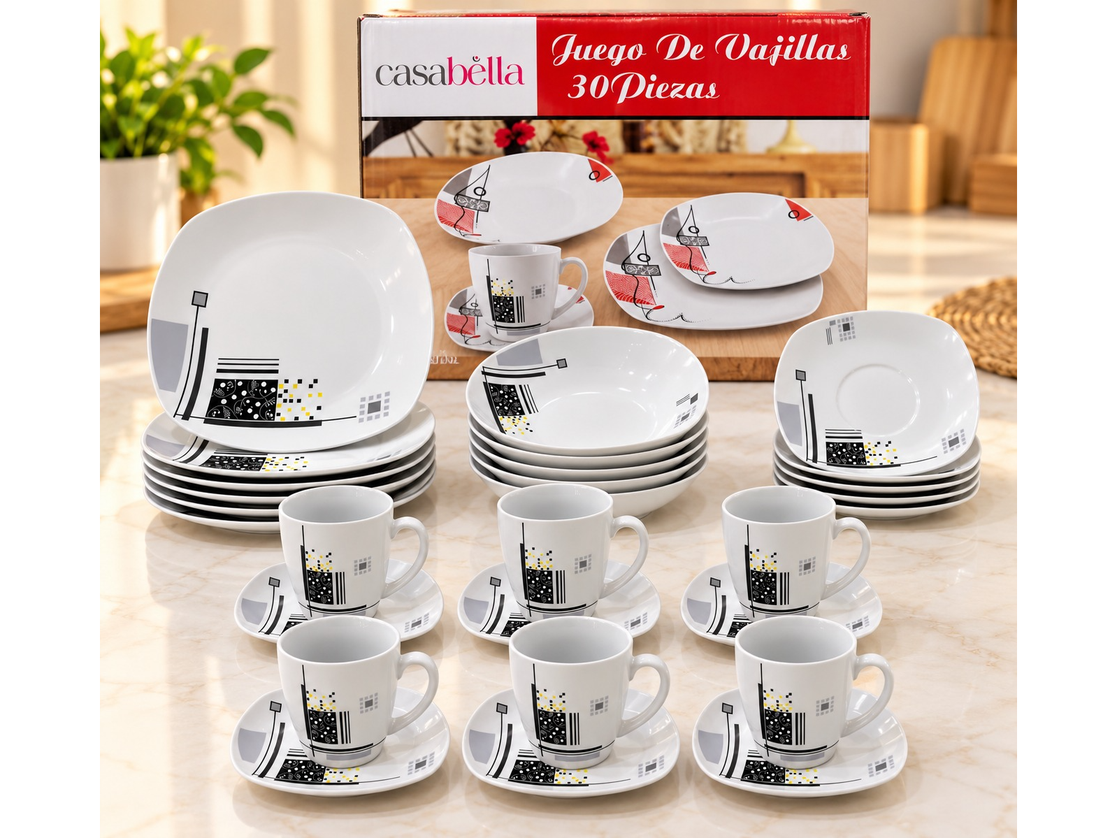 🍽️Juego de Vajilla Casabella – 30 piezas✨