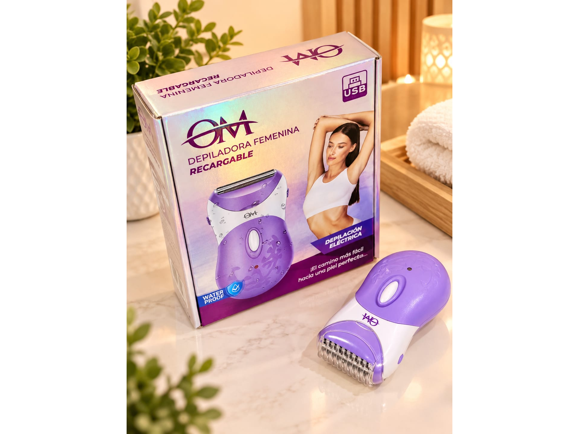 💜✨DEPILADORA FEMENINA RECARGABLE✨💜 📌 Código: OM-6051