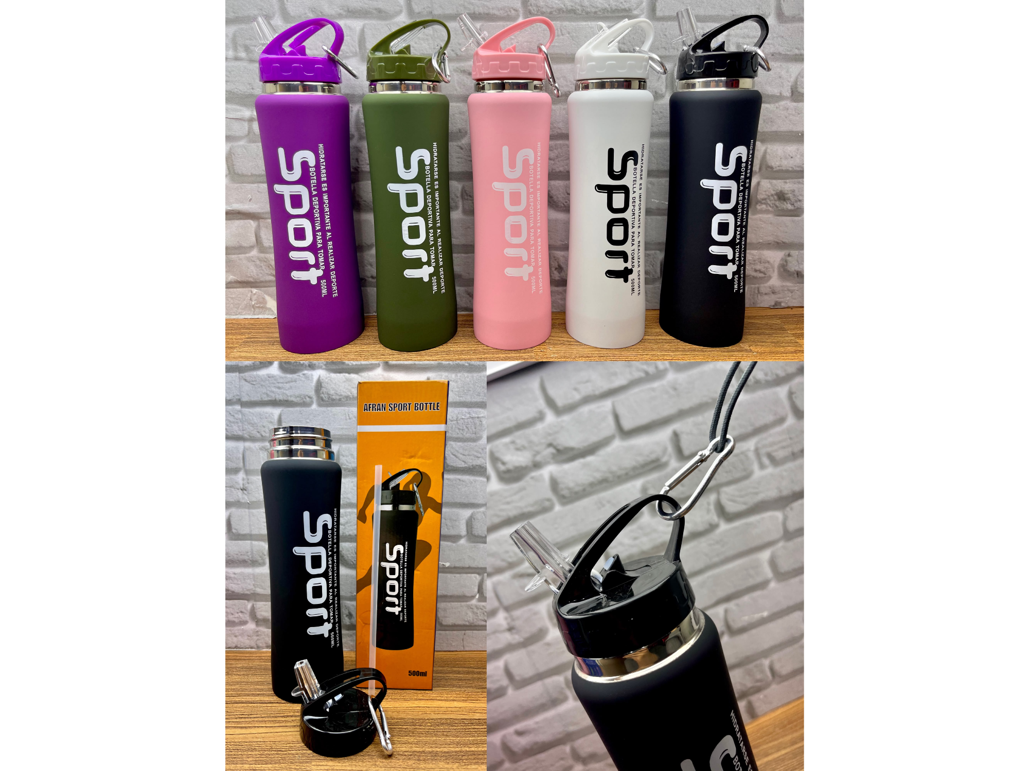 💧Botella Sport 500ML🏃‍♀️🏋️ Cod: SMY22014