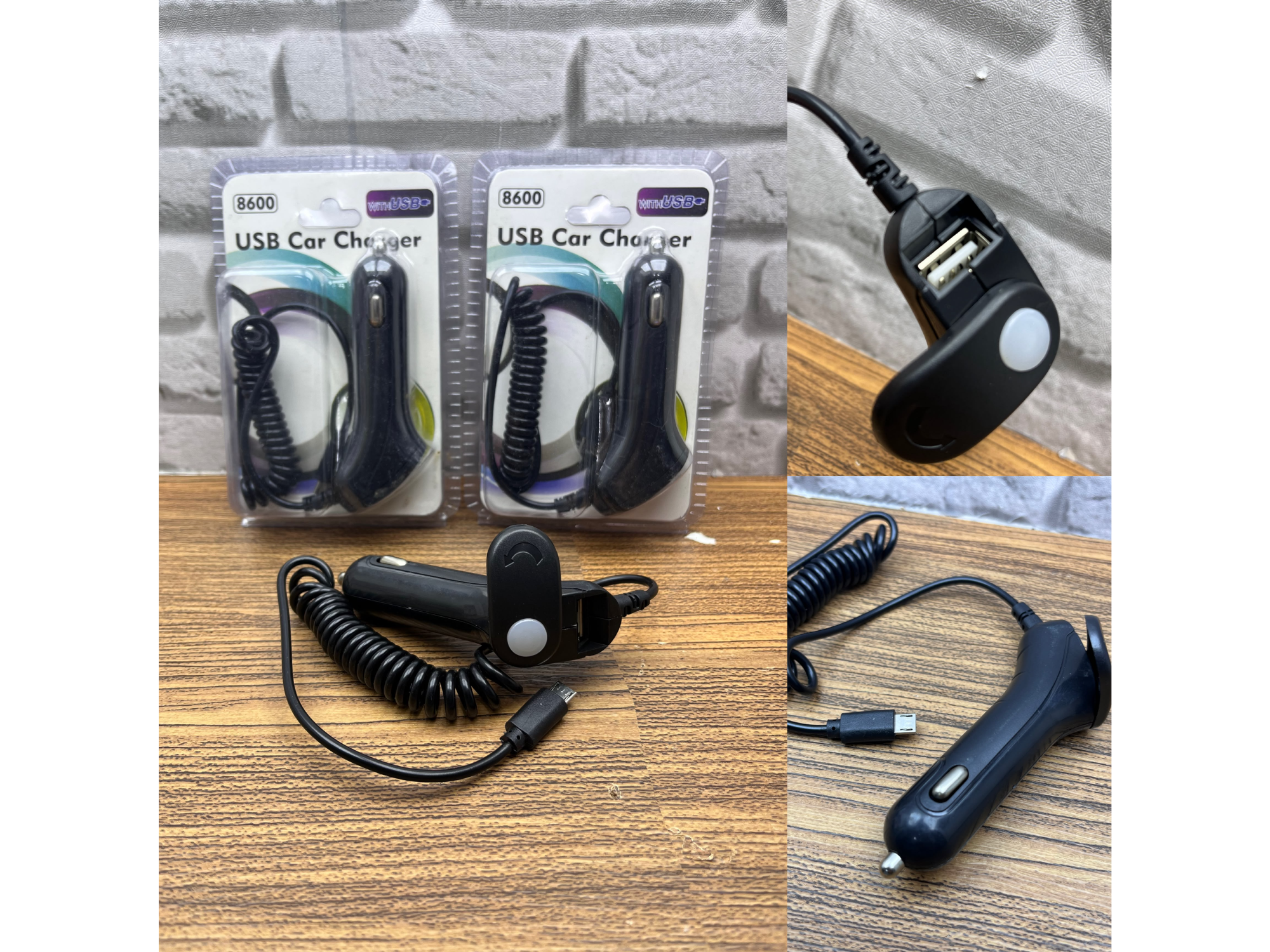 🚗Cargador para Auto Micro-USB – Modelo 8600🔌