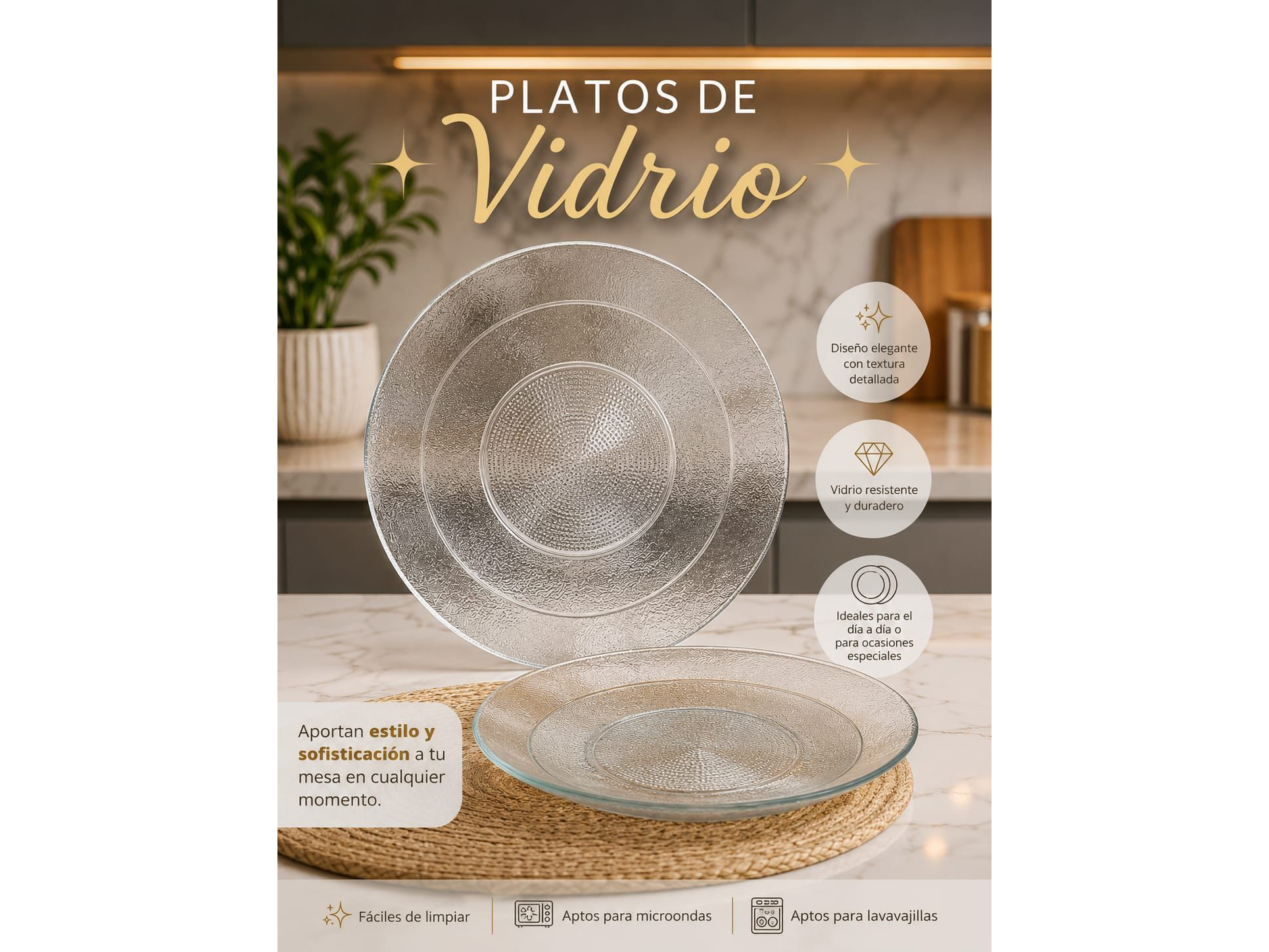 🍽️✨PLATOS HONDOS DE VIDRIO DURAX x24u🍽️✨