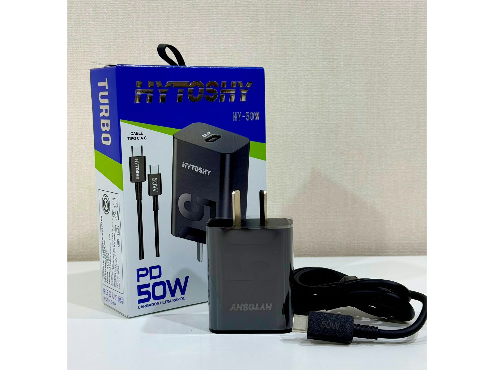 ⚡🔌 CARGADOR HYTOSHY TURBO PD 50W🔌⚡