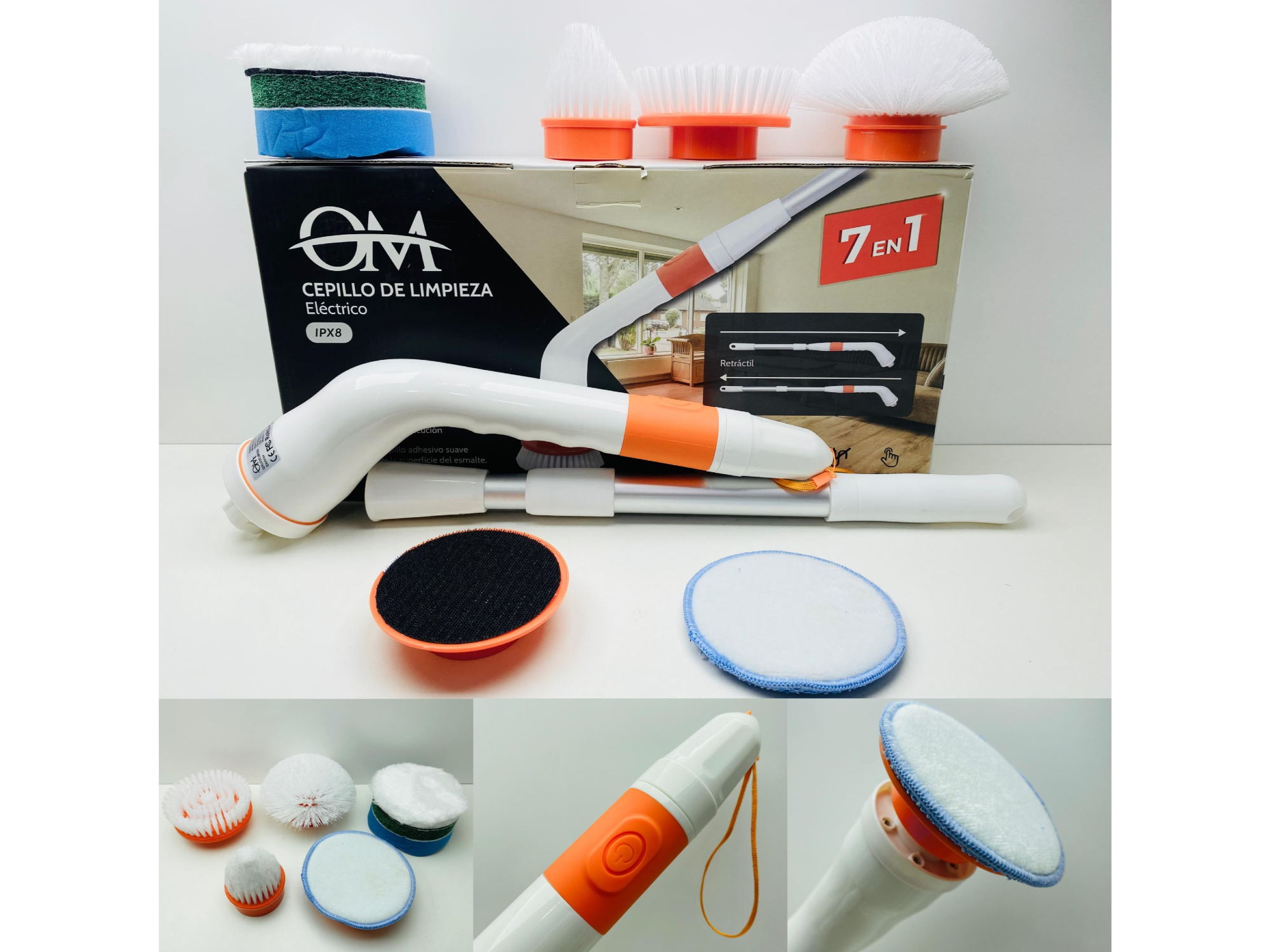 🧼✨ CEPILLO LIMPIADOR ELÉCTRICO 7 EN 1 ✨🧼