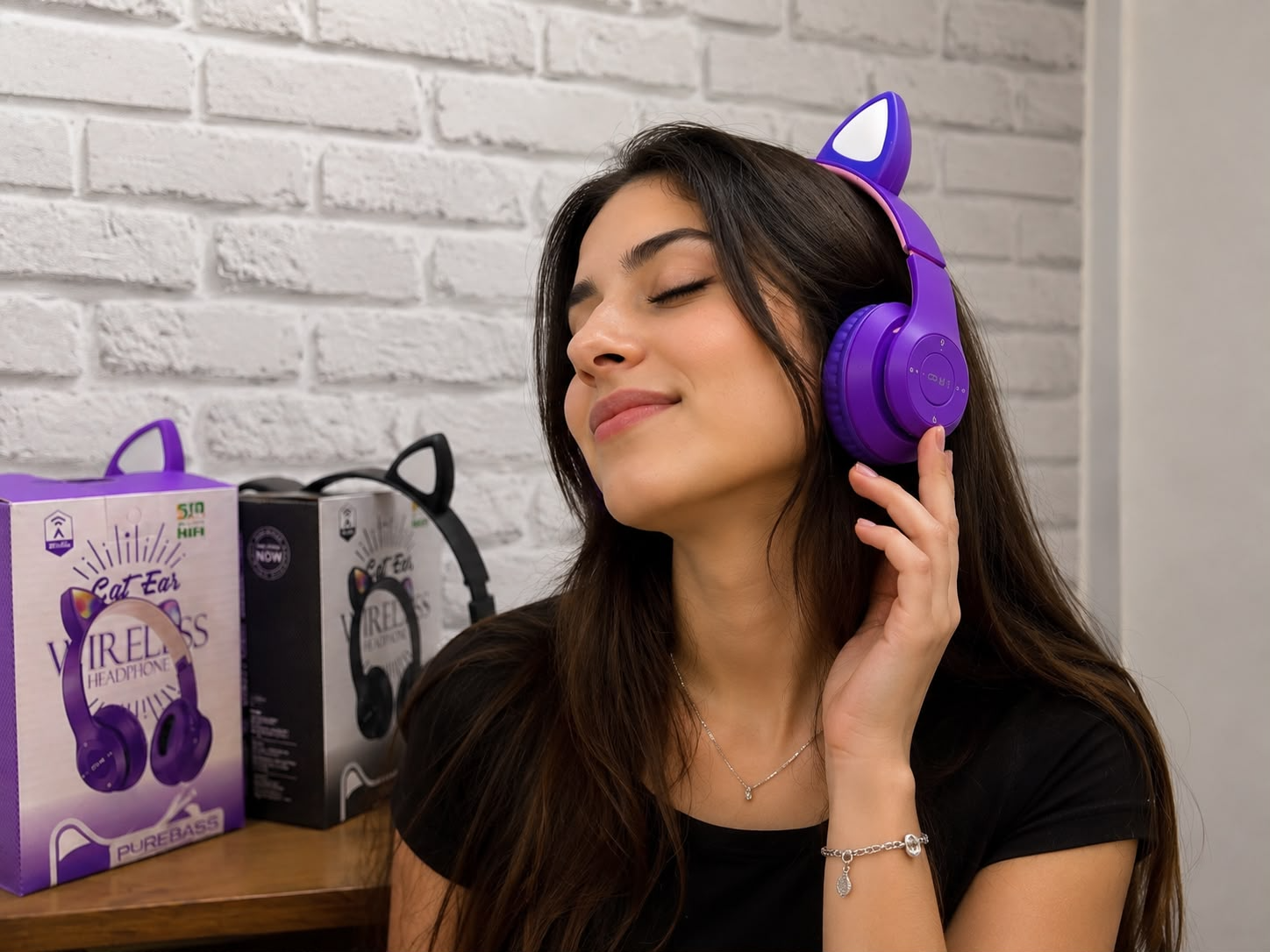 🎧✨🐱 Auriculares Bluetooth Vincha Cat Ear🐱✨🎶