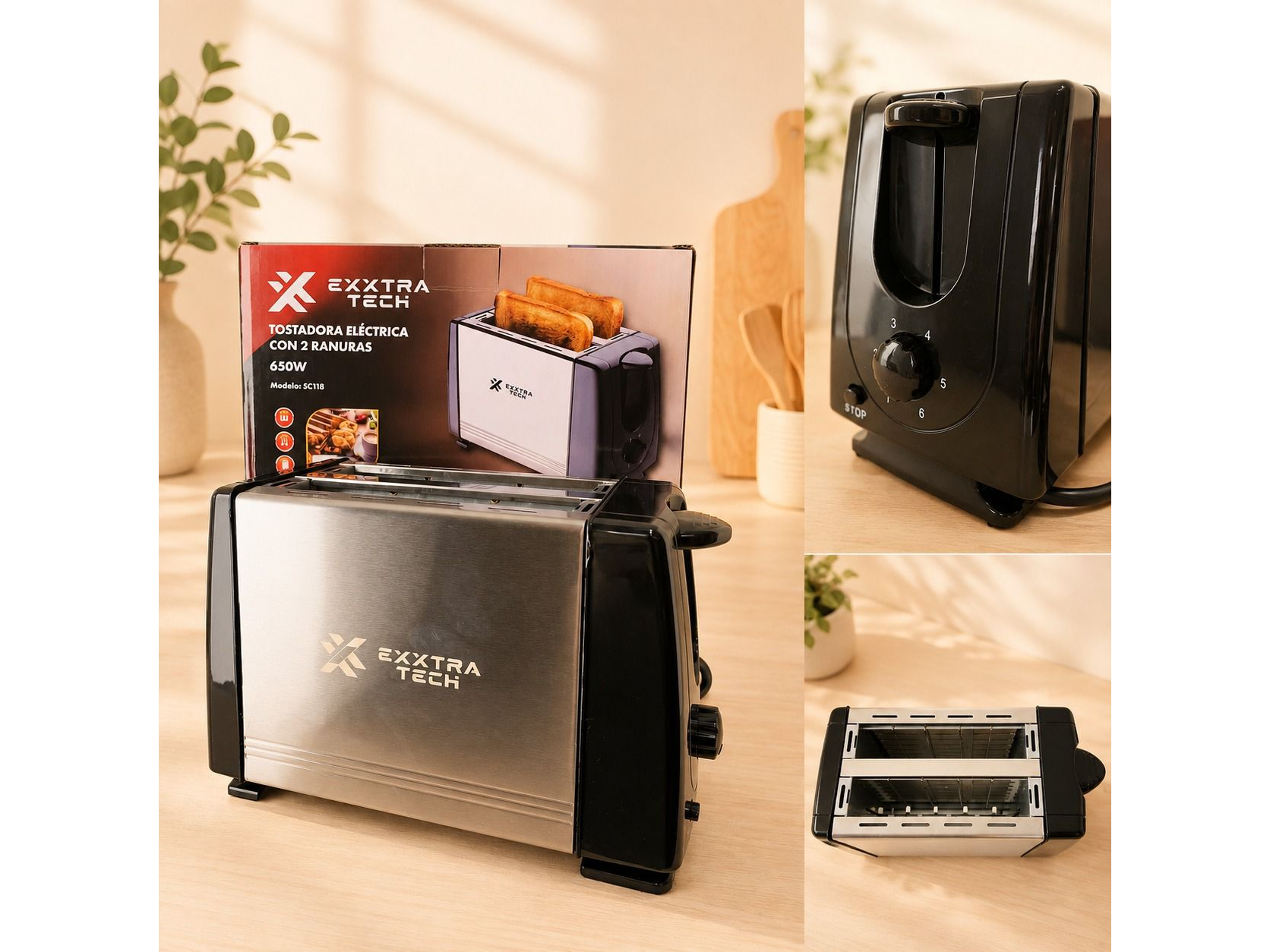 🍞🔥 Tostadora Eléctrica Exxtra Tech 🔥🍞