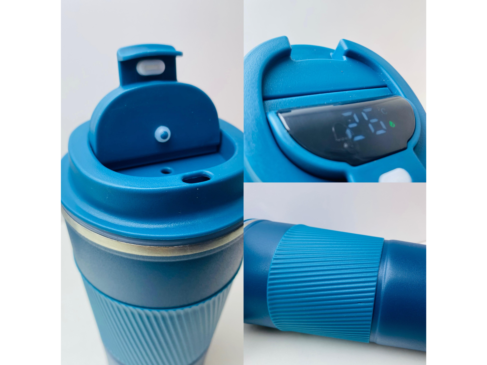 VASO TÉRMICO 510ML CON SENSOR + GRIP ANTIDESLIZANTE