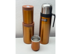 Termo metálico media manija de acero