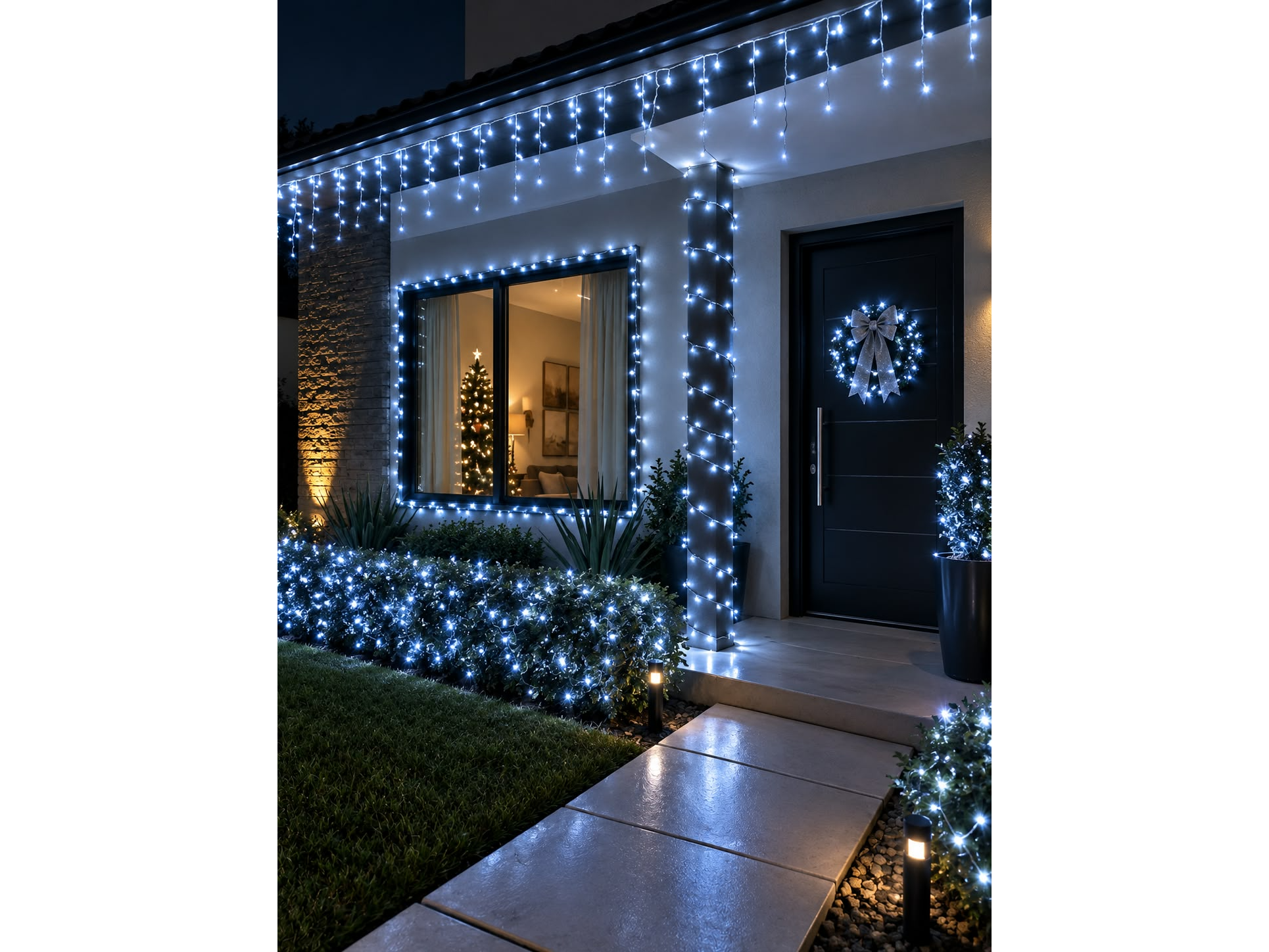 ✨LUZ DE NAVIDAD SOLAR 100 LEDS blanco frío✨ 📦Código: OA-IL497
